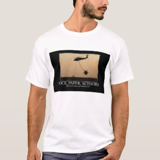 Felsen-Papierscheren: Wo ist Ihr Papier jetzt??? T-Shirt