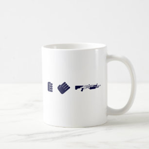 Felsen-Papierschrotflinte Kaffeetasse