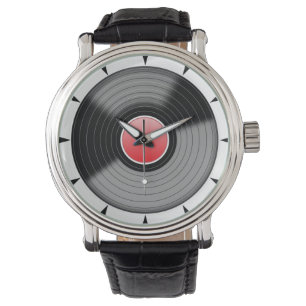Felsen-rund um die Uhr - Vinylaufzeichnungs-Uhr