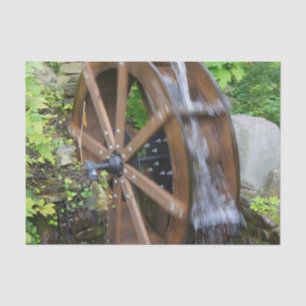 Felsen-Stadt-Wasser-Rad Seidenpapier
