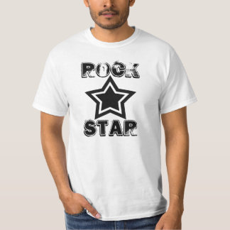 Felsen-Stern-Shirt, Schwarzweiss T-Shirt