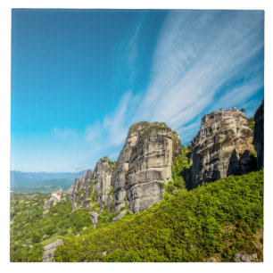 Felsen und Klöster von Meteora Griechenland Fliese