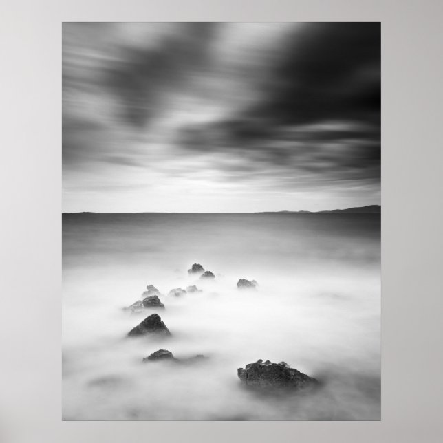 Felsen- und Milchmeer Poster (Vorne)