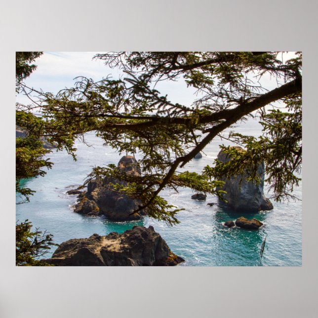 Felsen und Wasser drucken, Werteplakat (Matte) Poster (Vorne)