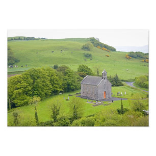 Felsen von Dunamase, Irland. Ansichten von und um Fotodruck