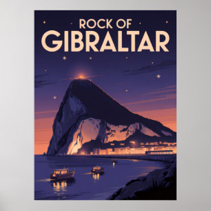 Felsen von Gibraltar Poster