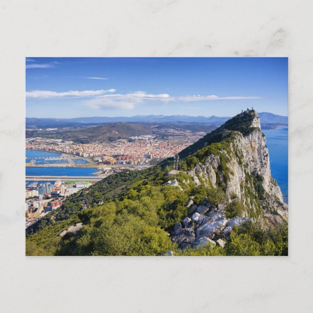 Felsen von Gibraltar Postkarte (Vorderseite)