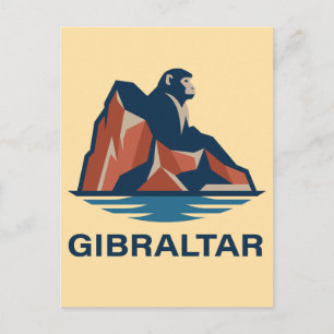 Felsen von Gibraltar Postkarte