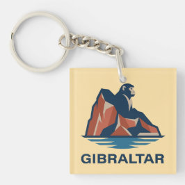 Felsen von Gibraltar Schlüsselanhänger