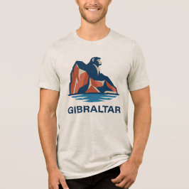Felsen von Gibraltar Tri-Blend Shirt