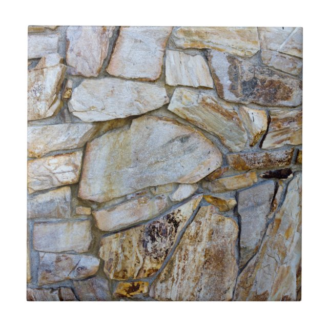 Felsen-Wand-Beschaffenheits-Natur-Fotografie Fliese (Vorderseite)