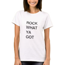 Felsen, welches Ya positiven T - Shirt erhielt