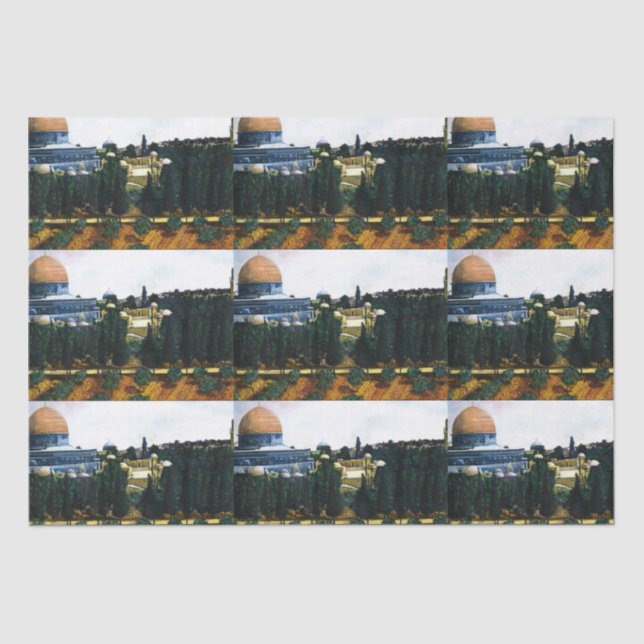 Felsendom, Jerusalem Seidenpapier (Vorderseite)