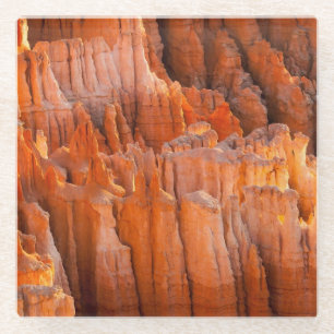 FelsenHoodoos im Morgen-Licht Glasuntersetzer
