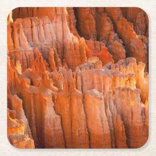 FelsenHoodoos im Morgen-Licht Rechteckiger Pappuntersetzer