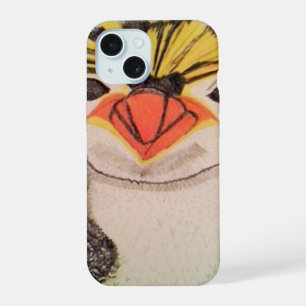 Felsenhüpper-Pinguin iPhone 15 Hülle