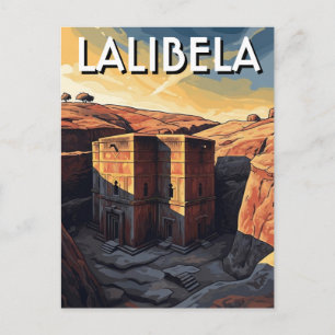 Felsenkirchen von Lalibela Äthiopien Postkarte