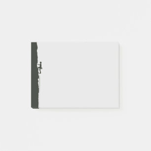 Felsenkletterer Bergsteiger Silhouette Post-it Klebezettel