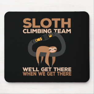 Felsenkletterer Faultier-Kletterteam-Karabiner Mousepad