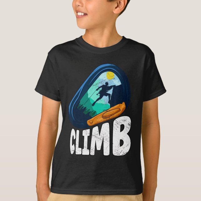 Felsenklettern Bouldering Bergsteigen  T-Shirt (Vorderseite)
