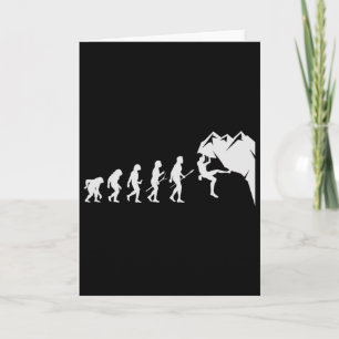 Felsenklettern - Für Kletterer Lustige Evolution Karte