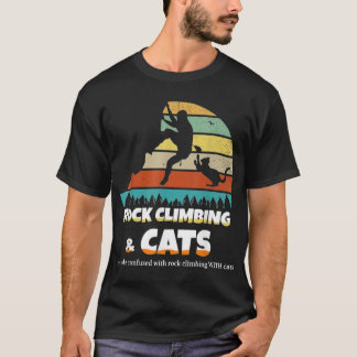 Felsenklettern mit Katzen vintage T-Shirt