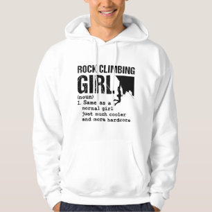 Felsenkletterndes Mädchen Definition Bergsteiger B Hoodie