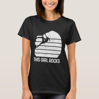 Felsenkletterndes Mädchen Definition Kletterer Bou T-Shirt