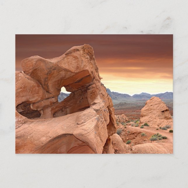Felsformationen, Tal Staat Park, Nevada Postkarte (Vorderseite)