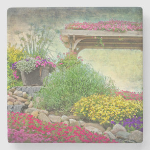 Felsgarten mit Trellis Steinuntersetzer