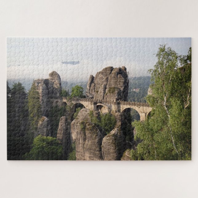 Felsige Bastei Brücke in der sächsischen Schweiz, (Horizontal)