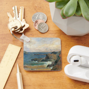 Felsige Küste von Paul Gauguin, Vintage-Impression Schlüsselanhänger