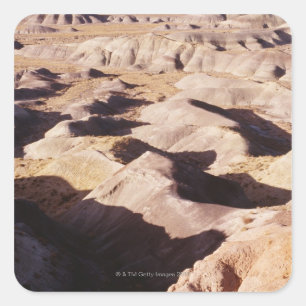 Felsige Landschaft, Grand Canyon, Arizona Quadratischer Aufkleber