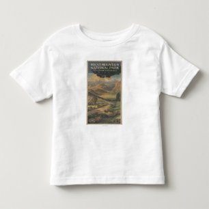 Felsige Nationalpark-Broschüre Mt. # 1 Kleinkind T-shirt
