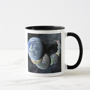 Felsige, terrestrische Welten Tasse