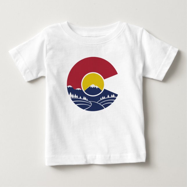 Felsiger Berg Colorado C Baby T-shirt (Vorderseite)
