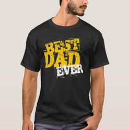Felsiger bester Vater-überhaupt - Spaß-Schriftart T-Shirt