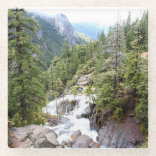 Felsiger Fluss in Yosemite Nationalpark Glasuntersetzer