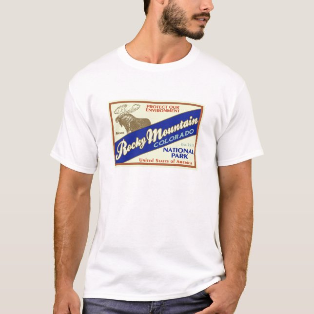 Felsiger Gebirgsnationalpark-T - Shirt (Vorderseite)