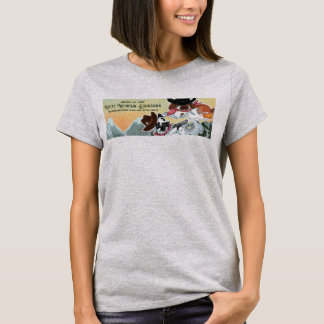 Felsiger Gebirgsshowdown - Fahnen-T - Shirt