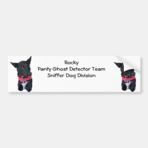 Felsiger Hund - Schlüpfer-Geist-Detektor-Team Autoaufkleber