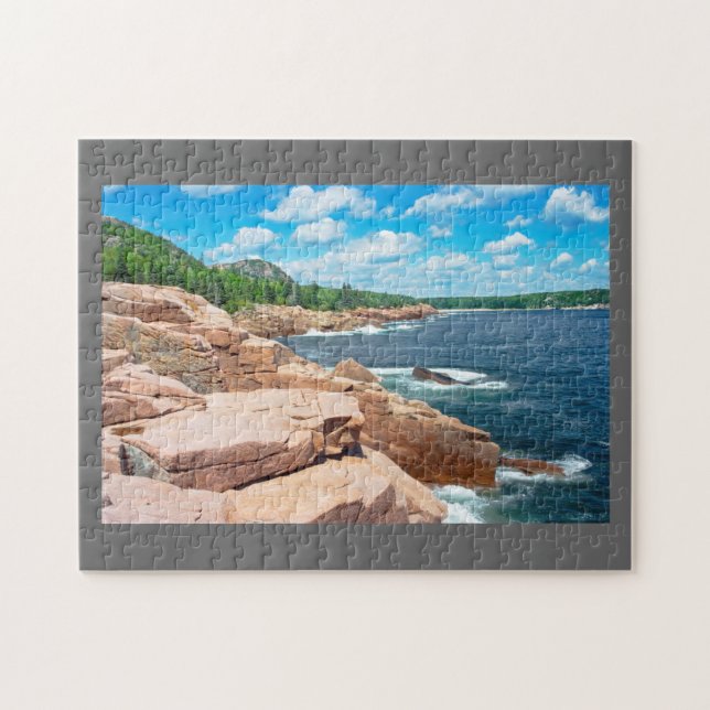 Felsiger Sommer-Meerblickacadia-Nationalpark Maine (Horizontal)