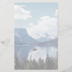 Felsiges Mountainseeansicht, Glacier Nationalpark, Briefpapier