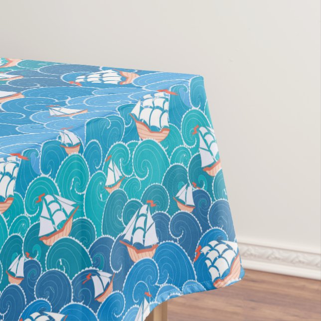 Felsiges Seemuster Tischdecke (Beispiel)