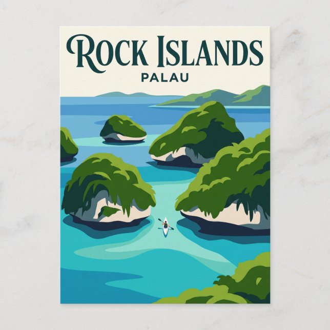 Felsinseln Palau Postkarte (Vorderseite)