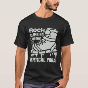Felsklettern Extrem Vertikales Yoga T-Shirt