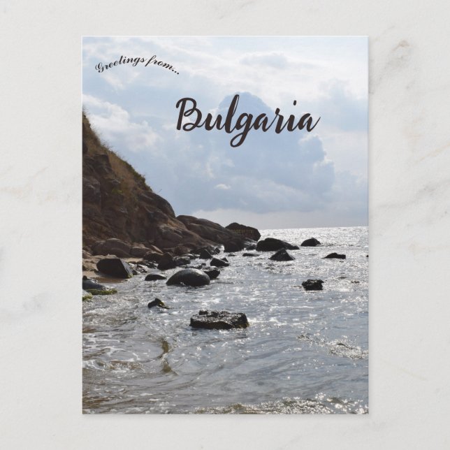 Felsküste Bulgariens Postkarte (Vorderseite)