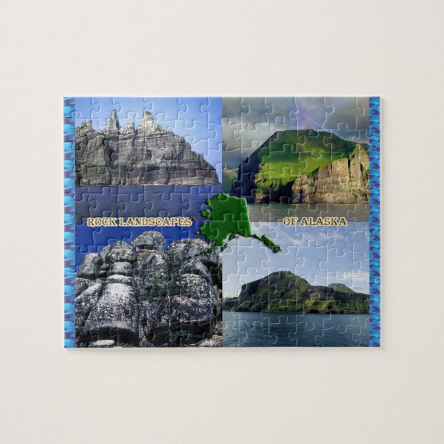 Felslandschaften Alaskas Collage (Horizontal)