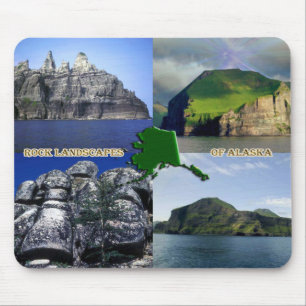 Felslandschaften von Alaska Collage Mousepad