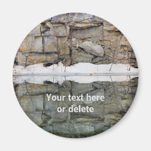 Felsreflexionen #2 Natur Personalisiert Magnet